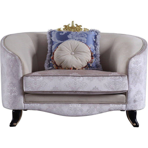 Acme Furniture Sheridan Chair in Cream 53947 - Levi's Discount Furniture (Vineland, NJ)
