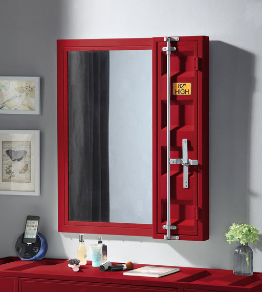 Cargo Red Vanity Mirror - Levi's Discount Furniture (Vineland, NJ)
