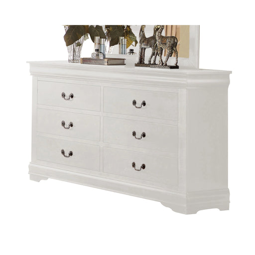 Louis Philippe White Dresser - Levi's Discount Furniture (Vineland, NJ)