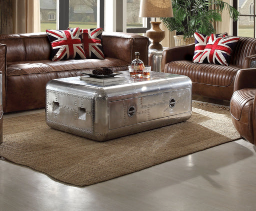 Brancaster Aluminum Coffee Table - Levi's Discount Furniture (Vineland, NJ)