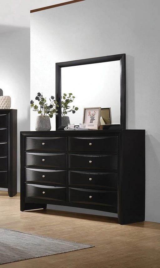 Briana Rectangle Dresser Mirror Black - Levi's Discount Furniture (Vineland, NJ)