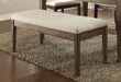 Acme Furniture Claudia Upholstered Bench in Beige and Brown 71718 - Levi's Discount Furniture (Vineland, NJ)