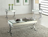 Yuri Mirrored Top & Chrome Coffee Table - Levi's Discount Furniture (Vineland, NJ)