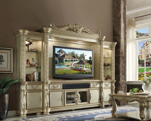 Acme Vendome TV Console in Gold Patina 91313 - Levi's Discount Furniture (Vineland, NJ)