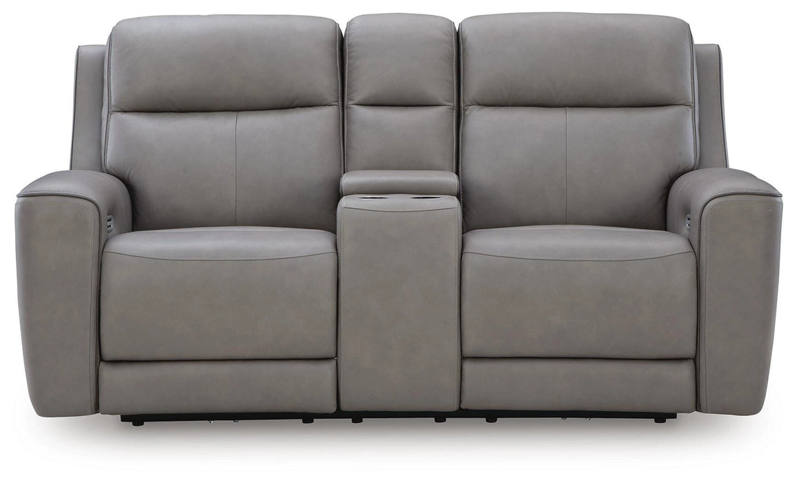 5Z-Comfort Power Reclining Loveseat with Console - Levi's Discount Furniture (Vineland, NJ)