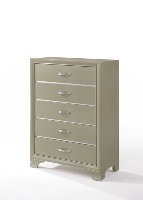 Carine Champagne Chest - Levi's Discount Furniture (Vineland, NJ)