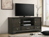 Crown Mark Furniture Jaymes 3 Drawer TV Stand in Gray image