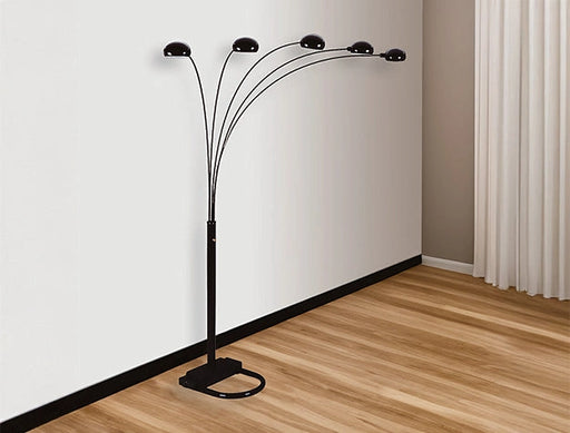 Peacock Shade Floor Lamp Black 82 H - Levi's Discount Furniture (Vineland, NJ)