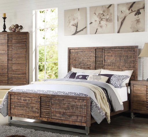 Acme Andria Queen Platform Bed in Reclaimed Oak 21290Q - Levi's Discount Furniture (Vineland, NJ)