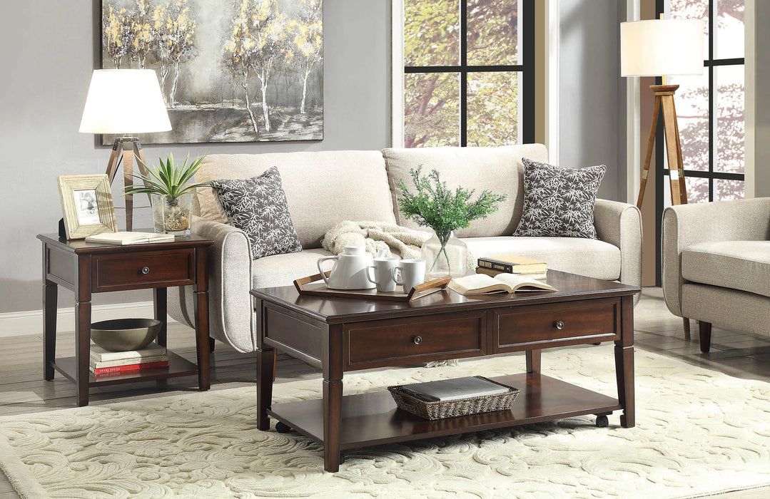 Malachi Walnut Coffee Table - Levi's Discount Furniture (Vineland, NJ)