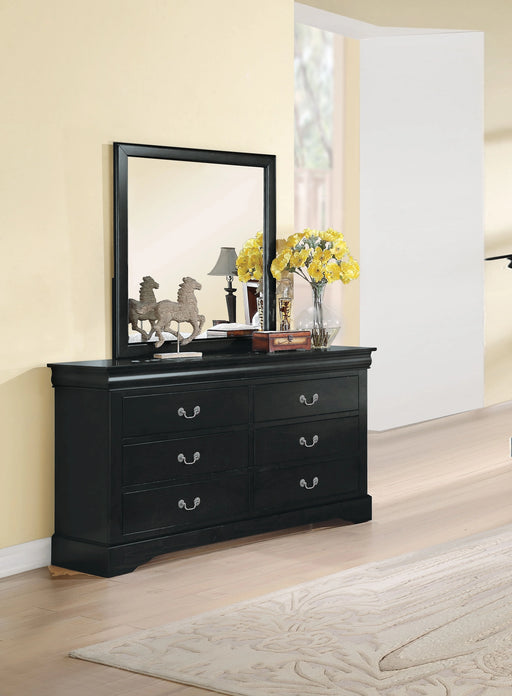 Louis Philippe III Black Dresser - Levi's Discount Furniture (Vineland, NJ)