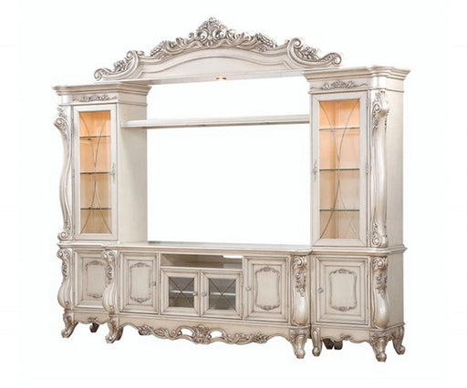 Acme Furniture Gorsedd Entertainment Center in Antique White 91440 - Levi's Discount Furniture (Vineland, NJ)
