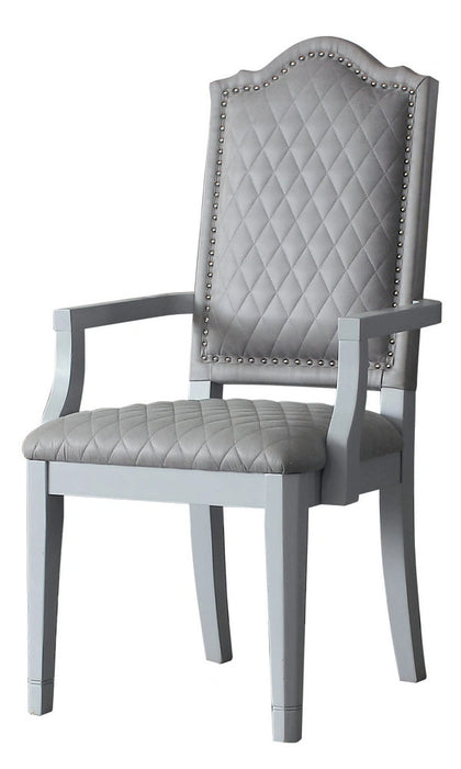 Acme Furniture House Marchese Arm Chair in Pearl Gray (Set of 2) 68863 - Levi's Discount Furniture (Vineland, NJ)