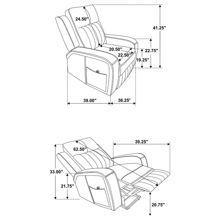 Raelynn Power Lift Recliner - Levi's Discount Furniture (Vineland, NJ)