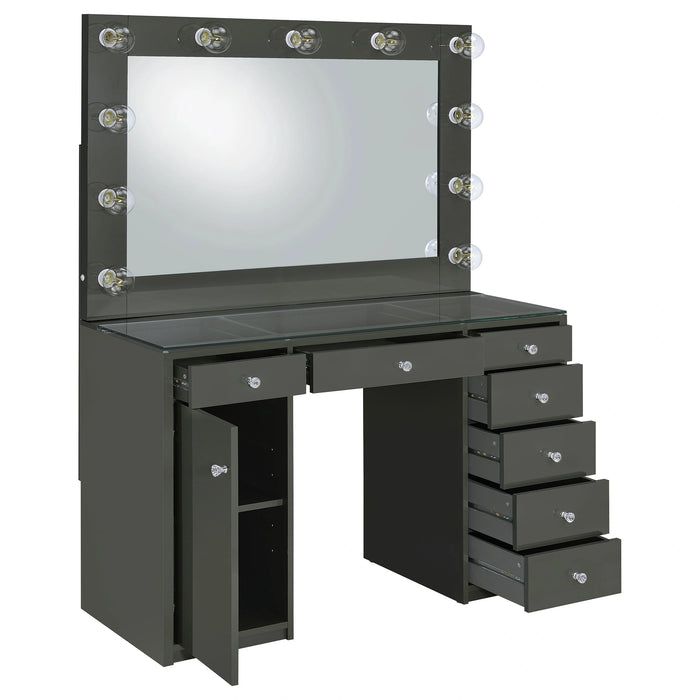 Acena Makeup Vanity Table with LED Mirror - Levi's Discount Furniture (Vineland, NJ)