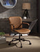 Josi Coffee Top Grain Leather Office Chair - Levi's Discount Furniture (Vineland, NJ)