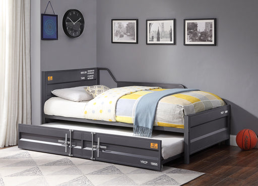 Cargo Gunmetal Daybed & Trundle (Twin Size) - Levi's Discount Furniture (Vineland, NJ)
