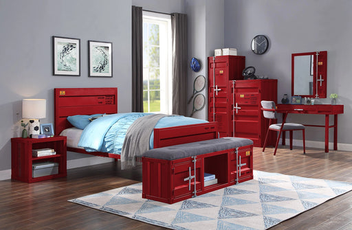 Cargo Red Twin Bed - Levi's Discount Furniture (Vineland, NJ)