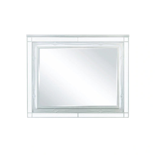 Gunnison Dresser Mirror with LED Lighting Silver Metallic - Levi's Discount Furniture (Vineland, NJ)