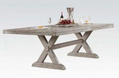 Acme Rocky Rectangular Dining Table in Gray Oak 72860 - Levi's Discount Furniture (Vineland, NJ)