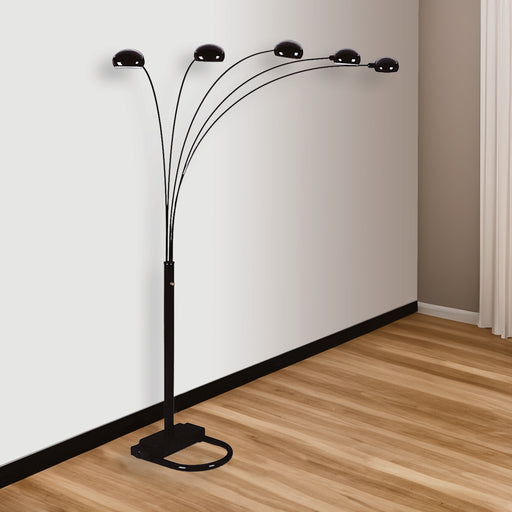 Peacock Shade Floor Lamp Black 82 H - Levi's Discount Furniture (Vineland, NJ)