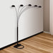 Peacock Shade Floor Lamp Black 82 H - Levi's Discount Furniture (Vineland, NJ)