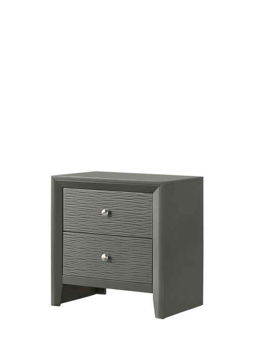 Denker Nightstand Gun Metal - Levi's Discount Furniture (Vineland, NJ)