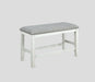Fulton Counter Height Bench White - Levi's Discount Furniture (Vineland, NJ)