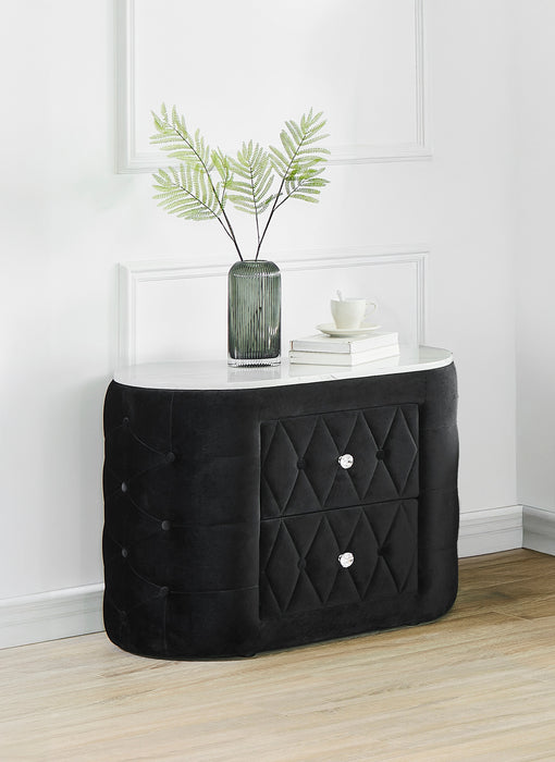 Natalia Nightstand Black - Levi's Discount Furniture (Vineland, NJ)