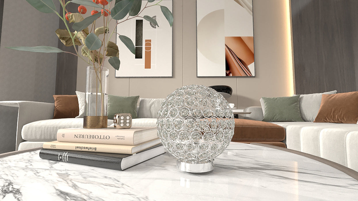 Crystal Globe Table Lamp - Levi's Discount Furniture (Vineland, NJ)
