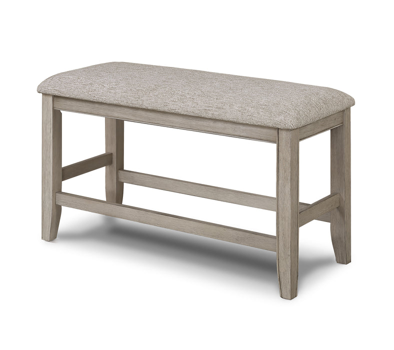 Fulton Counter Height Bench White Oak - Levi's Discount Furniture (Vineland, NJ)