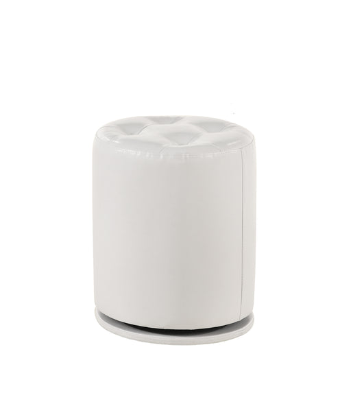 Morgan Round Swivel Stool White - Levi's Discount Furniture (Vineland, NJ)