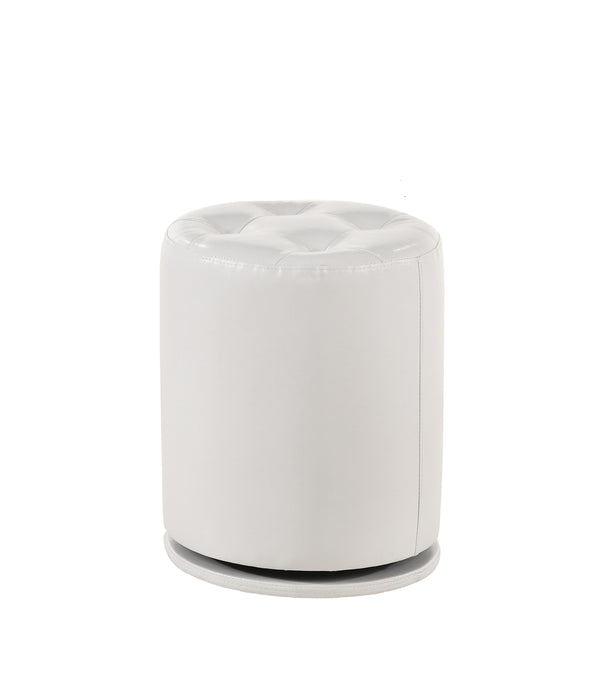 Morgan Round Swivel Stool White - Levi's Discount Furniture (Vineland, NJ)
