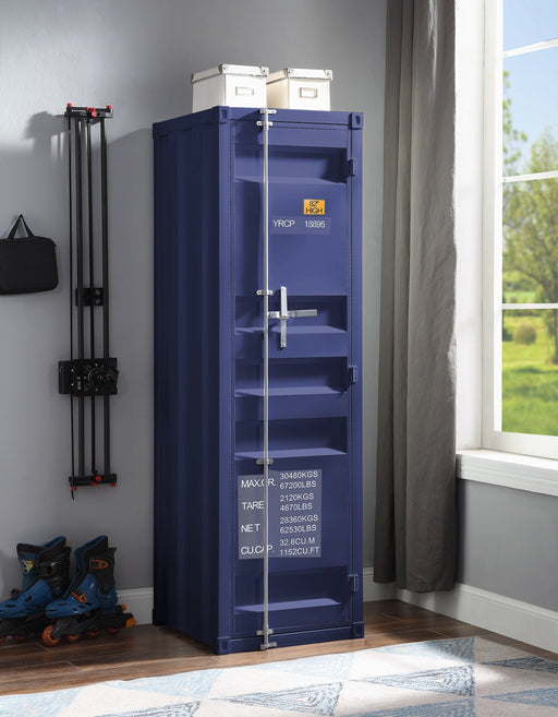 Cargo Blue Wardrobe (Single Door) - Levi's Discount Furniture (Vineland, NJ)