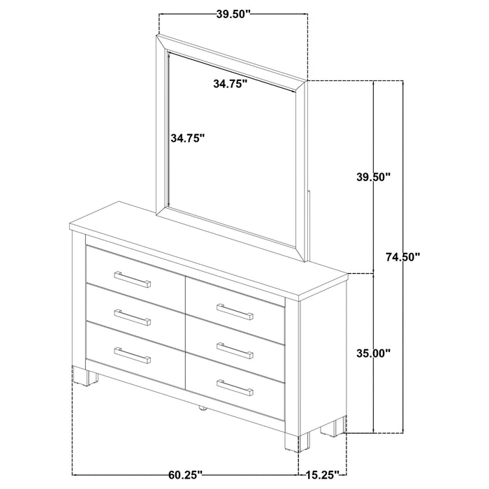 Oakglen Dresser with Mirror - Levi's Discount Furniture (Vineland, NJ)