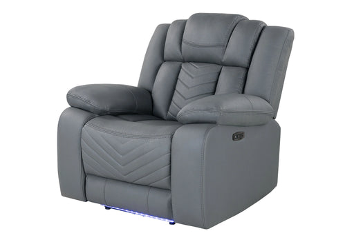 U7068 Grey 10 Power Recliner with LED