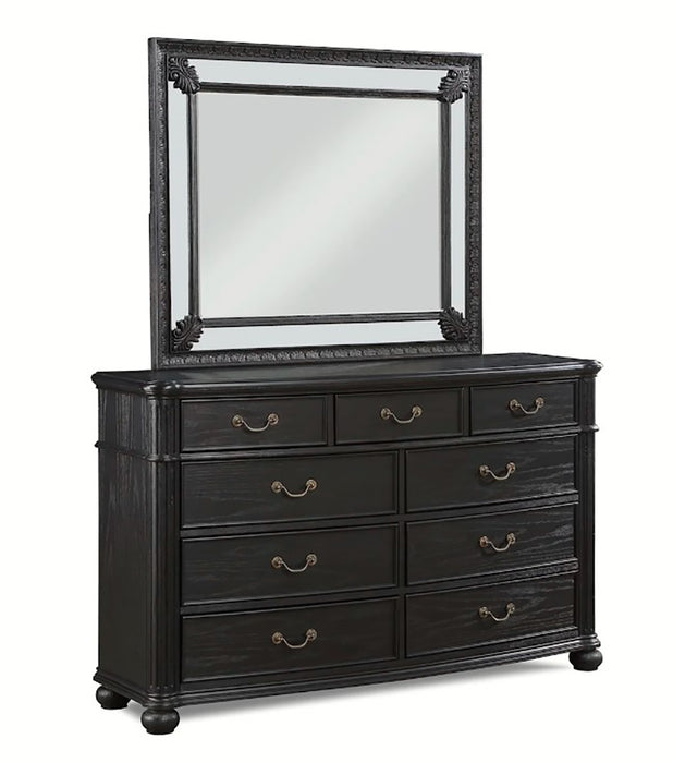 Crown Mark Furniture Kingsbury 9 Drawer Dresser in Black
