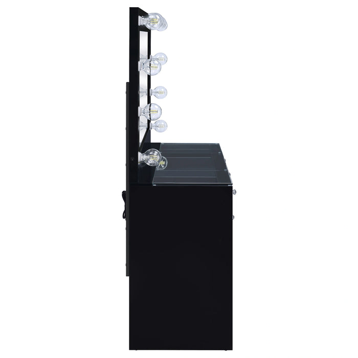 Acena Makeup Vanity Table with LED Mirror - Levi's Discount Furniture (Vineland, NJ)