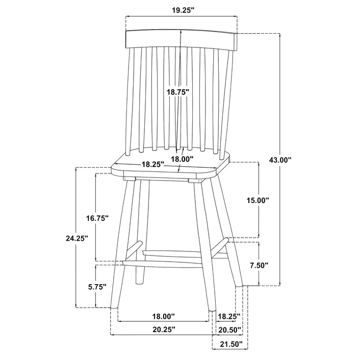 Andrews Counter Height Dining Set - Levi's Discount Furniture (Vineland, NJ)