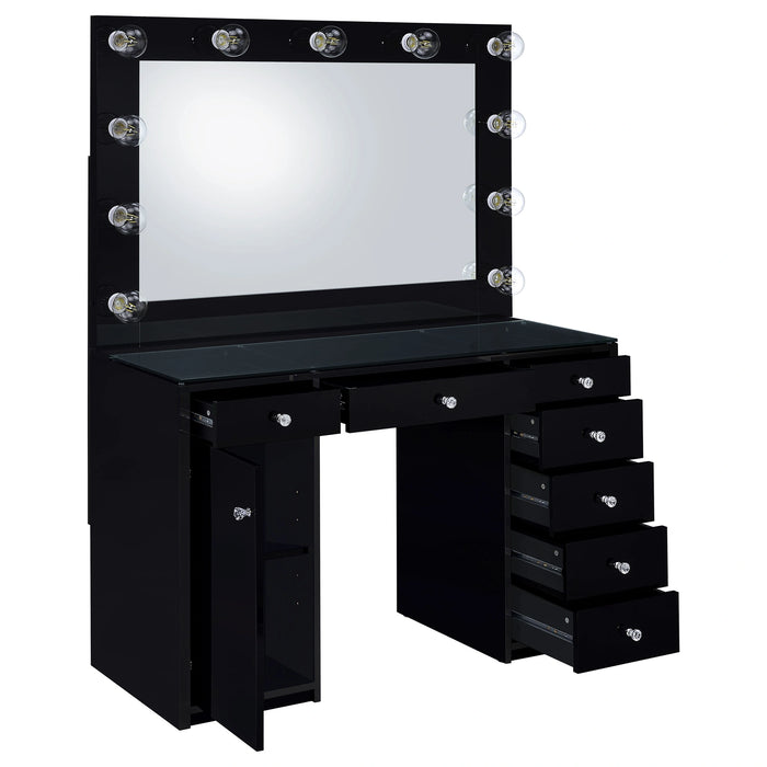 Acena Makeup Vanity Table with LED Mirror - Levi's Discount Furniture (Vineland, NJ)