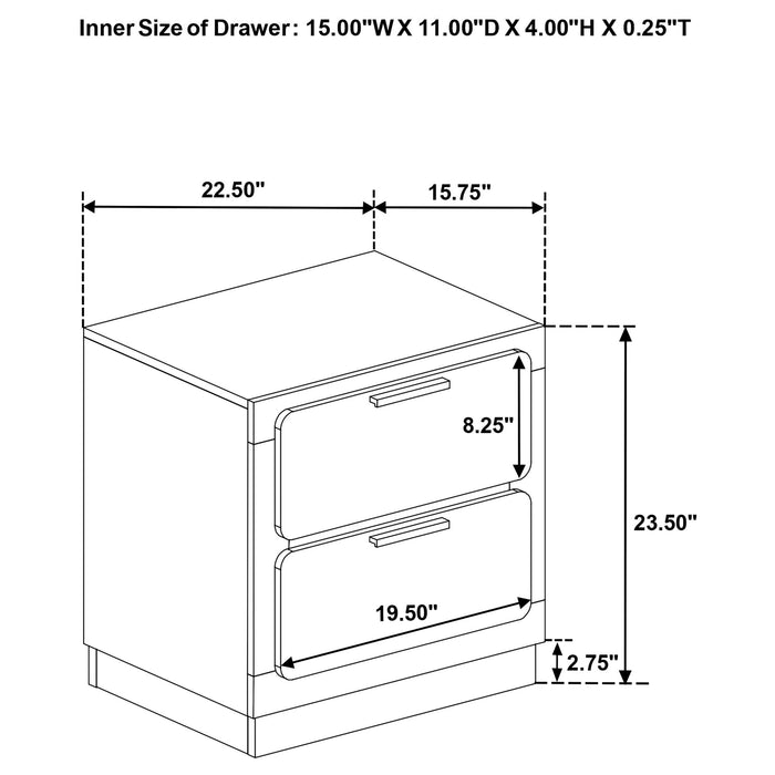 Caraway Nightstand - Levi's Discount Furniture (Vineland, NJ)