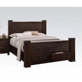 Acme Panang Queen Bed w/ Storage in Mahogany 23370Q - Levi's Discount Furniture (Vineland, NJ)