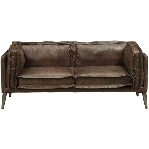 Acme Furniture Porchester Loveseat in Distress Chocolate 52481 - Levi's Discount Furniture (Vineland, NJ)