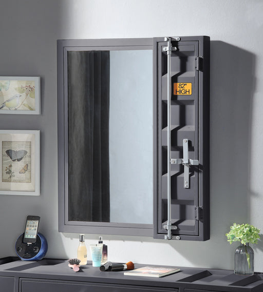Cargo Gunmetal Vanity Mirror - Levi's Discount Furniture (Vineland, NJ)
