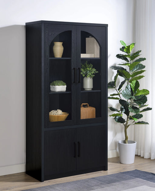 Riva Tall Display Cabinet with LED Lighting - Levi's Discount Furniture (Vineland, NJ)
