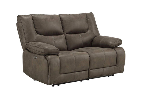 Acme Harumi Power Motion Loveseat in Gray Leather-Aire 54896 - Levi's Discount Furniture (Vineland, NJ)