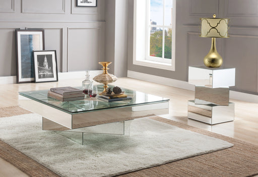 Meria Mirrored Coffee Table - Levi's Discount Furniture (Vineland, NJ)