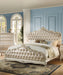 Acme Chantelle King Bed with Button Tufted Panels in Pearl White 23537EK - Levi's Discount Furniture (Vineland, NJ)