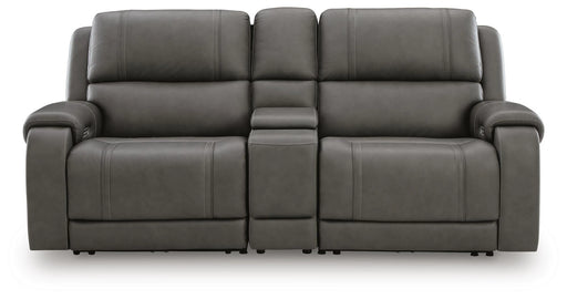 5Z - Pittson Power Reclining Sectional Loveseat with Console - Levi's Discount Furniture (Vineland, NJ)