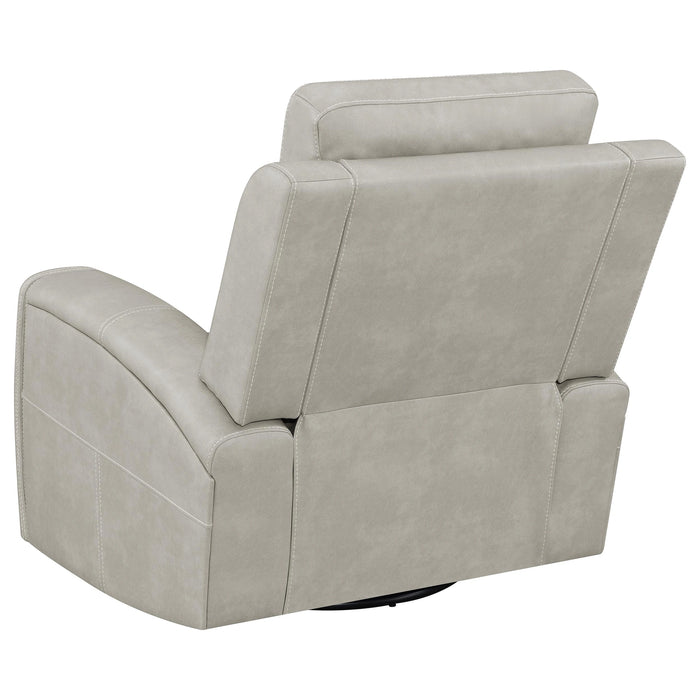 Brickston Triple Power Swivel Glider Recliner - Levi's Discount Furniture (Vineland, NJ)